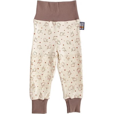 Kaarsgaren Kalhoty s protiskluzem bio králíci hnědý lem – Zboží Dáma