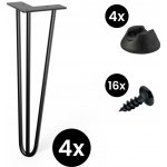 Walteco Hairpin 50537BP1 černá 4 ks – Zboží Dáma