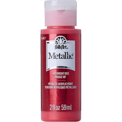 FolkArt metallic acrylic paint 59 ml metallic bright red – Hledejceny.cz