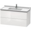 Koupelnový nábytek Duravit L-Cube skříňka 102x46.9x55.8 cm závěsná pod umyvadlo bílá LC626602222