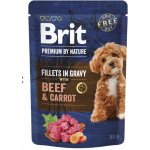 Brit Premium by Nature Adult Dog Fillets in Gravy with Beef & Carrot 85 g – Zboží Mobilmania