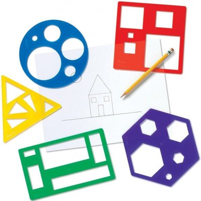Learning Resources Šablony základních geometrických tvarů – Zboží Mobilmania
