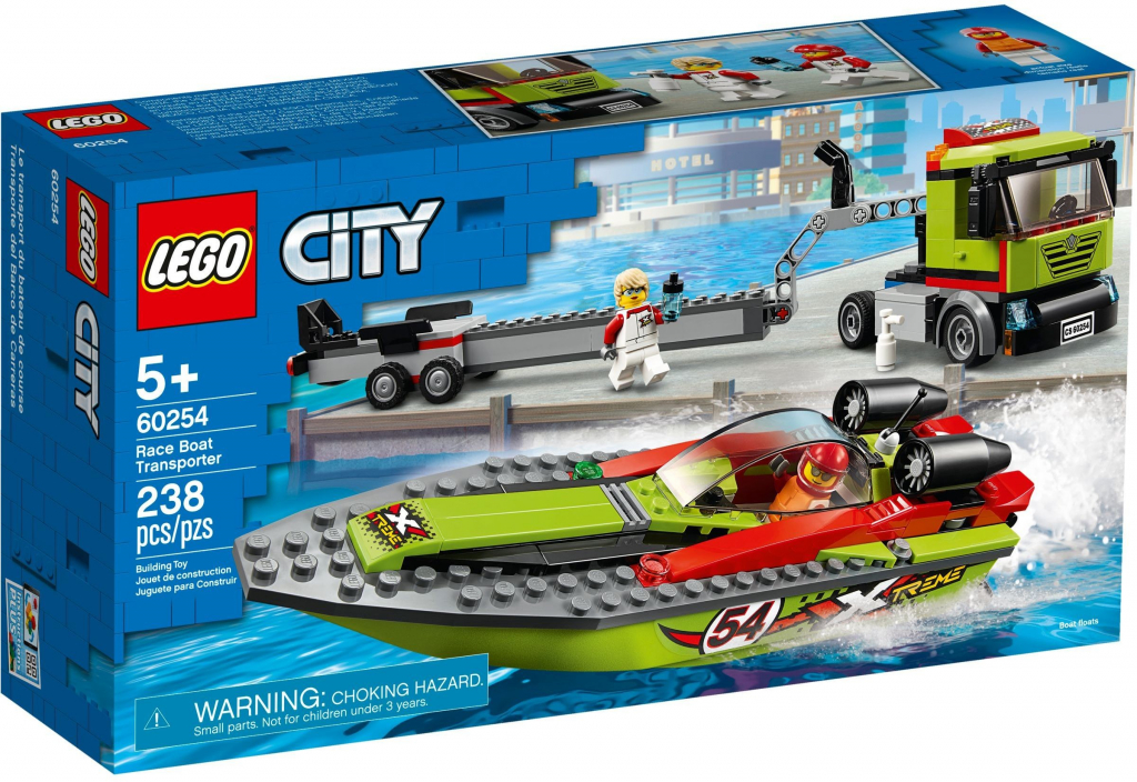 LEGO® City 60254 Přeprava závodního člunu