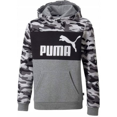 Puma Essentials Camo Hoody šedá – Zboží Mobilmania