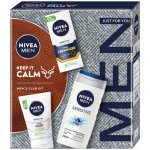Nivea Men Face Sensitive Pleťový krém Sensitive OF15 75 ml + Čisticí gel sensitive 100 ml + sprchový gel Sensitive 250 ml dárkové balení – Hledejceny.cz