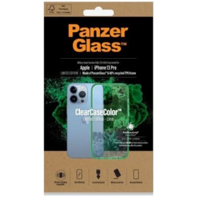 PanzerGlass PanzerGlass ClearCase - ochranné s antibakteriálním povlakem iPhone 13 Pro Lime - Bezpečnost zaručena. Jednoduché splátky. Doprav – Zboží Mobilmania