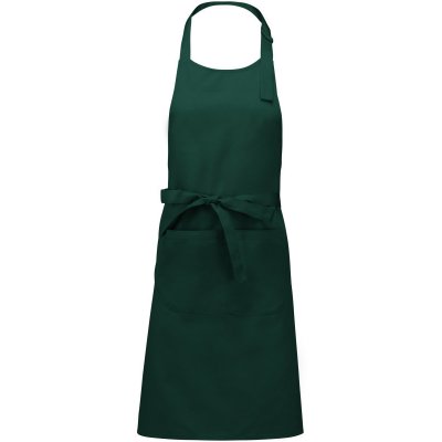 Kariban Zástěra K885 s laclem COT20K88554099-bottle gree Zelená lahvově – Hledejceny.cz