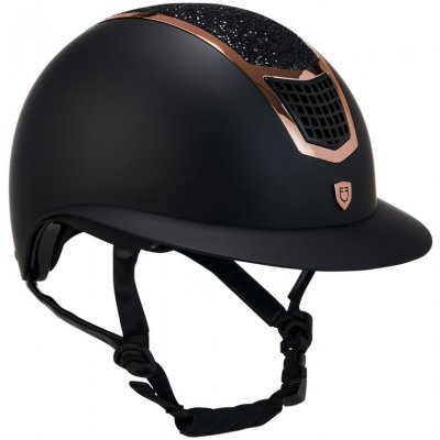 Equestro Jezdecká přilba Rhinestones and wide visor – Zboží Dáma