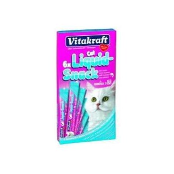 Vitakraft Cat Liquid snack losos omega 3 6 x 15 g