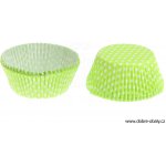 Wimex Cukrářský košíček Puntíky žlutozelený 50x30 mm 40 ks – Zboží Dáma