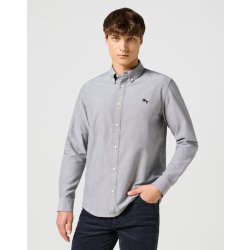 Wrangler pánská košile dlouhý rukáv Oxford shirt 112357230 grey