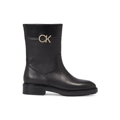 Calvin Klein polokozačky Rubber Sole Ankle Boot W/Hw HW0HW01703 Ck black – Zboží Mobilmania