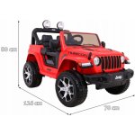 Mamido elektrické autíčko Jeep Wrangler Rubicon 4x4 červená – Zboží Dáma