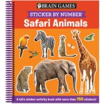 Brain Games - Sticker by Number: Safari Animals Ages 3 to 6: A Kids Sticker Activity Book with More Than 150 Stickers! [With Stickers] Publications International LtdSpiral – Hledejceny.cz