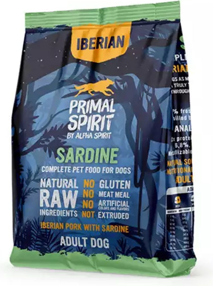 Primal Spirit Dog 70% Iberian Pork with Sardine 1 kg