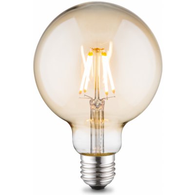 JUST LIGHT LED Filament Globe, E27, průměr 95mm 4W 3000K DIM 08466 LD 08466 Teplá bílá