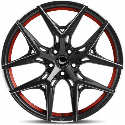 Barracuda RAZZER 10,5x21 5x114,3 ET38 red puresports matt black machined | Zboží Auto