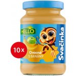 Hello ovocná přesnídávka s Banány 10 x 190 g – Zboží Dáma