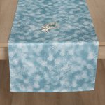 Veba ubrus GARBO tisk Kouzlo ledu modrá s nešpinivou úpravou 140x180 cm – Zboží Dáma
