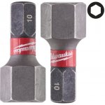 Milwaukee 4932430899 Šroubovací bity SHOCKWAVE IMACT DUTY HEX 10.0 x 25 mm 2ks – Sleviste.cz