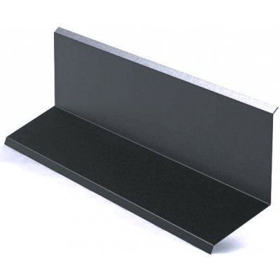 Lemování zdí horní r.š.333mm pozink Lakovaný RAL 7024 šedá grafit s folií dl.2m – Zboží Mobilmania