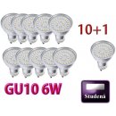 Spled LED žárovka SMD 2835 GU10 6W 580L studená bílá