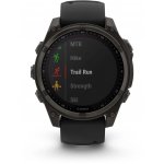 Garmin Fenix 8 47mm Sapphire Solar Titanium Carbon Gray/Black 010-02906-11 – Zbozi.Blesk.cz