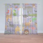 Sablio Záclony Animované safari: 2ks 150x250cm – Hledejceny.cz