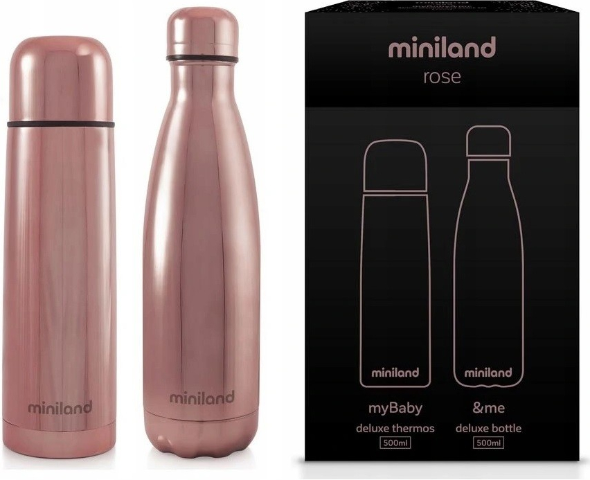 Miniland Termoska na pití růžová 500 ml