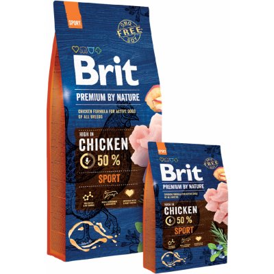 Brit Premium By Nature Sport Chicken 15 kg – Sleviste.cz