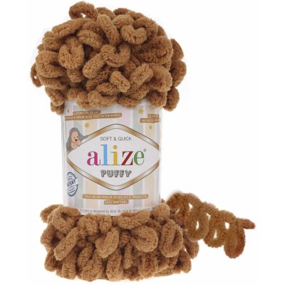 Alize příze Puffy 179 světlá skořicová – Zboží Dáma