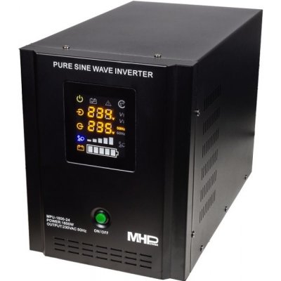 MHPower MPU-2100-24 24V/230V, 2100W, funkce UPS, čistý sinus – Zboží Mobilmania