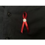 Svatba-eshop Svatební vývazek s kytičkou bordový - bordové svatební vývazky, voničky – Zboží Dáma