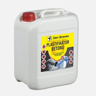 Den Braven Plastifikátor betonů 10 l kanystr hnědá – Zboží Mobilmania