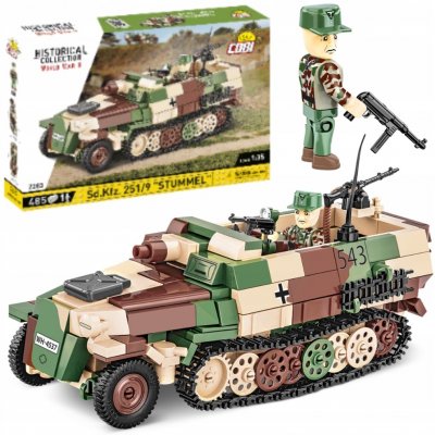 COBI 2283 World War II 1:35 Německý kolopásový obrněný transportér Sd.Kfz. 251/9 – Zboží Dáma