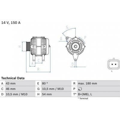 Alternátor BOSCH 0 986 046 240 – Zbozi.Blesk.cz