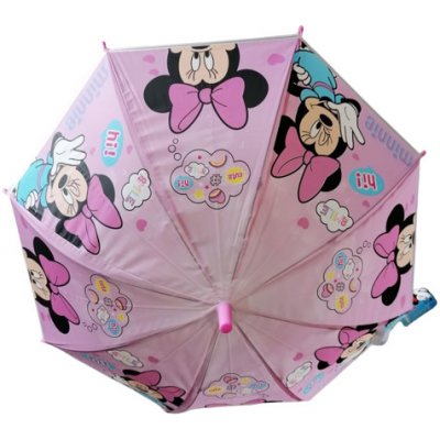 Minnie 86/65 deštník dětský vystřelovací růžový