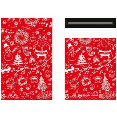 Červená Vanoční Plastová Obálka 38.1x45.7cm – Zboží Živě