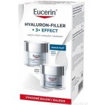 Eucerin Hyalluron Filler + 3× Effect denní krém pro suchou pleť SPF 15 50 ml + Eucerin Hyalluron Filler + 3× Effect vyplňující noční krém 50 ml dárková sada – Zboží Dáma