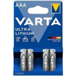 Varta Ultra Lithium 4ks AAA 6103301404 – Zboží Živě