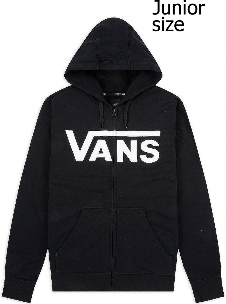 Vans CLASSIC ZIP HOOD Black/White