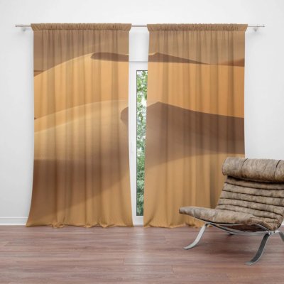 Závěsy Písečné duny: 2 ks - 140x250 cm - Sablio – Hledejceny.cz