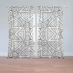 Sablio Záclony Hvězdy mehendi: 2ks 150x250cm – Zboží Mobilmania