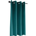 Mybesthome New Vitoria Blackout Zatemňovací krátký závěs s kroužky, 135 × 160 cm, tyrkysový, 1 ks – Hledejceny.cz