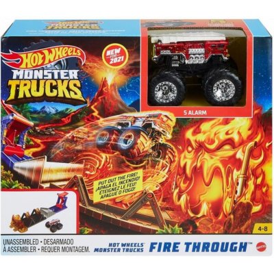 Hot Wheels Monster Trucks Akční herní set Fire Through