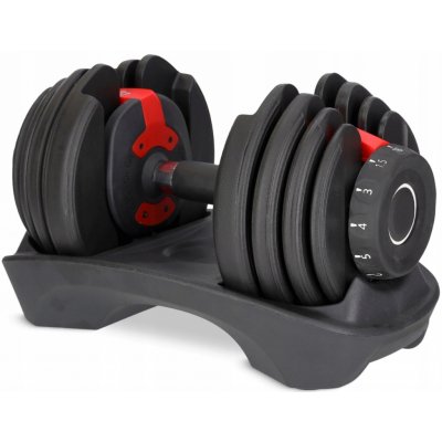 4FIZJO Potažené pogumované nastavitelné jednoruční činky 1 x 16 kg – Zboží Mobilmania