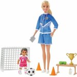 Barbie fotbalová trenérka s panenkou herní set blond trenérka – Zbozi.Blesk.cz
