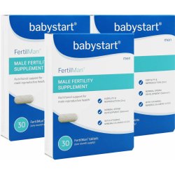 Doplněk stravy Babystart FertilMan vitamíny pro muže s L-taurinem 3 x 30 tablet