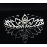 Naishide Jewelry slavnostní korunka do vlasů CRYSTAL stříbrná – Sleviste.cz