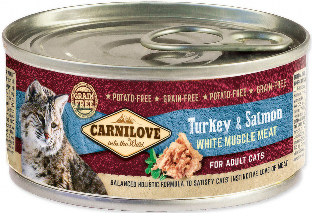 Carnilove White Muscle Meat Turkey & Salmon for Adult Cats 100 g